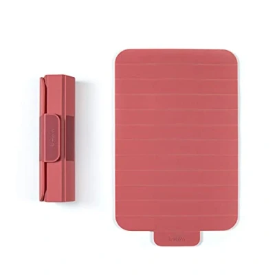 Image de Trebonn Roll Expand Board, Planche à découper en Plastique Enroulable avec Fond antidérapant, Gain de Place et Parfaite pour Un Usage Quotidien. 39 x 24 cm (Coral)