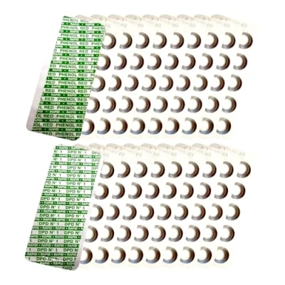 Image de Rapid Lot de 200 comprimés test d&#039;eau 100 pastilles pH Phenol Red chlore libre DPD1 Pour testeur et piscine Recharge Accessoires Hottub