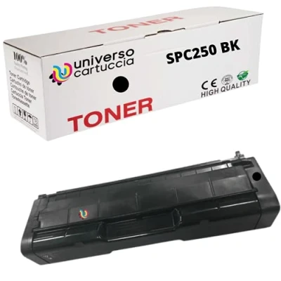 Image de universocartuccia® Toner Compatible pour ricoh SP C250 C250DN, SP, c250SF c250sfw, C252, c252DN c252SF, c252sfw Noir SPC250 Black