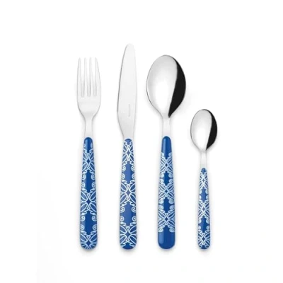 Image de Guzzini FUSION Set de 24 Couverts Bleu Méditerranée 28195076