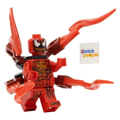 Image de LEGO Superheroes: Carnage Minifigure with Appendages and Red Cape
