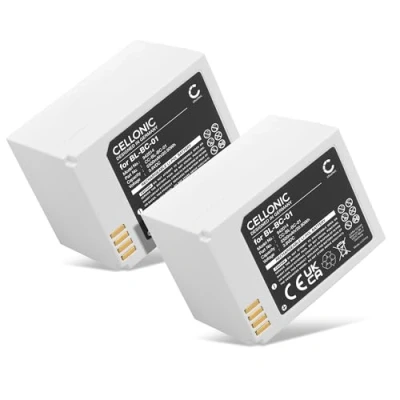 Image de CELLONIC® 2X Batterie Rechange BL BC 01 5500mAh pour EZVIZ C3A Accu Remplacement domotique sécurité Maison