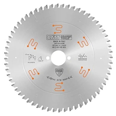 Image de CMT ORANGE TOOLS 285.816.60M LAMES CIRCULAIRE CHROME HW 216X2.3/1.6X30 Z60 ATB 5NEG