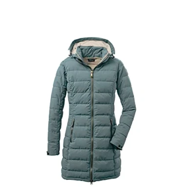 Image de Killtec Gw 13 WMN Qltd Prk Fonctionnelle/Parka matelassée avec Capuche zippable, Aquaverde, Taille 40 Femme