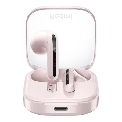 Image de Xiaomi Redmi Buds 6 Active Écouteurs Intra Auriculaires, Bluetooth 5.4, jusqu&#039;à 30 Heures d&#039;autonomie, Pilote Dynamique 14,2 mm, Protection IPX4, réduction du Bruit des appels, Rose Transparent