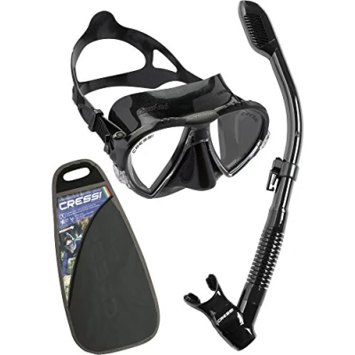 Image de Cressi Sub S.p.A. Ensemble Masque + Tuba Noir