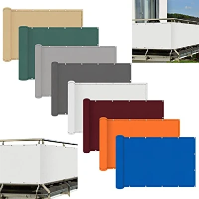 Image de ACUY Brise Vue Balcon 85x700cm Opaque Et Pare Soleil pour Protection Contre Les Regards Jardin