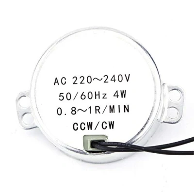 Image de Synchronmotor 50 / 60Hz Frequenz AC 220 240V drehbar Getriebemotor CW/CCW 4W Mikrowelle(0.8 1RPM)