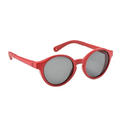 Image de BÉABA, Lunettes de soleil pour Enfants 2 4 ans, Protection 100% UV CAT 3, Latérale, Confort Optimal, Branches ajustables 360, Coquelicot