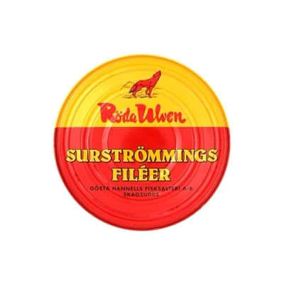 Image de Surströmming Filets de hareng fermentés dans une boîte traditionnelle