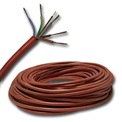 Image de Câble en silicone pour sauna SIHF J 5 x 4 mm² 99,9 % cuivre OFC étamé Vendu au mètre choix par incréments de 1 m Votre : 6