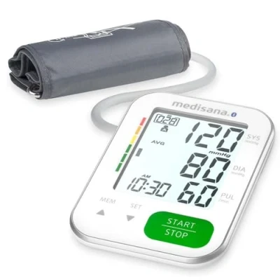 Image de Tensiomètre connecté BU 570 medisana Design fin Grand écran Chiffre XXL Mesure de l’arythmie Bluetooth 240 Mémoires