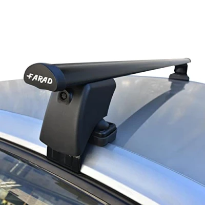 Image de Barres de toit BS + IRON2 pour AUDI Q2 (5 portes) à partir 2017 en acier voiture sans railing sur le