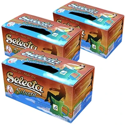 Image de Selecta Yerba Maté en Sachets Silhouette: 0,225 kg (3 x 0,075) +échantillon (40g) Boisson énergisante et tonique, riche vitamines antioxydants!Accélère le métabolisme.