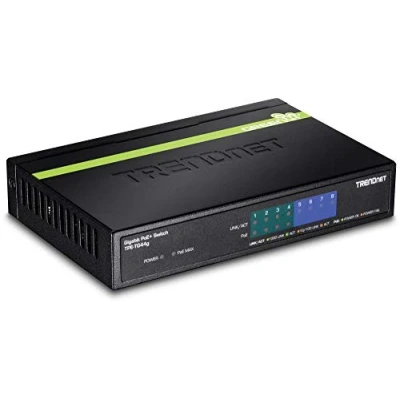 Image de TRENDnet TPE S50 Commutateur, Noir 5 Port (4 x 10/100 PoE 1 10/100)