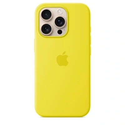 Image de Apple Silicone Back Cover Jaune MagSafe iPhone 16 Pro