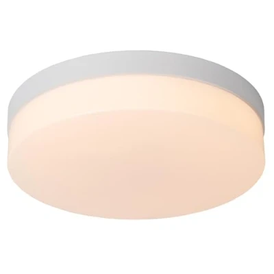 Image de Lucide Biskit plafonnier avec détecteur de mouvement Ø 28 x 7,5 cm 18W LED incl. IP44 blanc