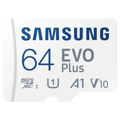 Image de Samsung Carte mémoire microSD Evo Plus 64 Go SDXC U1 Classe 10 A1 130 Mo/s avec Adaptateur Version 2021 (MB MC64KA/EU)