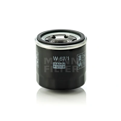 Image de MANN FILTER W 67/1 Filtre à huile M 20 X 1.5 avec un clapet de non retour vissé NISSAN: Maxima IV QX Berline, Qashqai 2, Trail