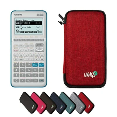 Image de CALCUSO Ensemble de Base Rouge avec Calculatrice Graphique Casio Graph 35+ E II
