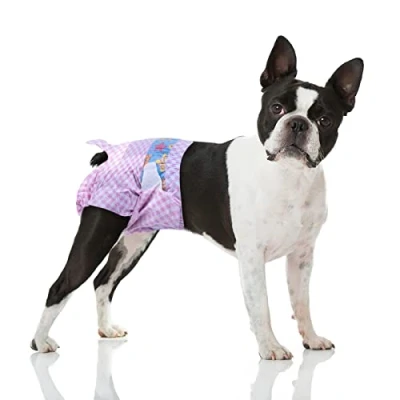 Image de Flying Paws couches jetables pour femelle, chiot avec taille élastique réglable chien ou chat en cas de chaleur, d&#039;incontinence, indicateur d&#039;humidité (M 40 pièces)