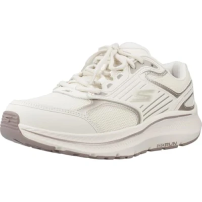 Image de Skechers GO RUN Consistent 2.0 Baskets basses, Femme, Taille: 36, Natural leather/gold trim Cuir et textile