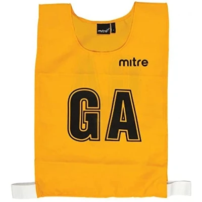 Image de Mitre Dossard professionnel de netball Jaune Taille L Lot 7