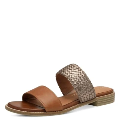 Image de Marco Tozzi Mules, Femme, Taille: 39, Cognac comb Cuir