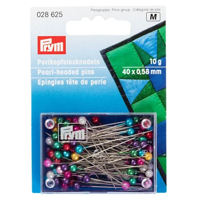 Image de Prym Pearl Headed Pins Assorted col 0.58 x 40 mm