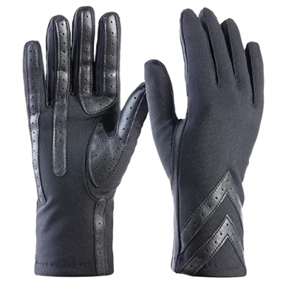 Image de isotoner Gants en élasthanne pour écran Tactile, Noir Solide Smartdri, Small Medium Femme