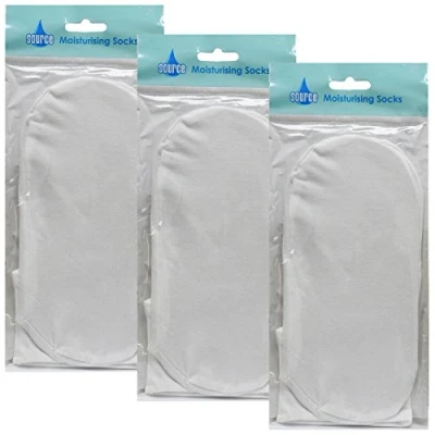 Image de Source Healthcare Lot de 3 paires chaussettes nuit en coton hydratant