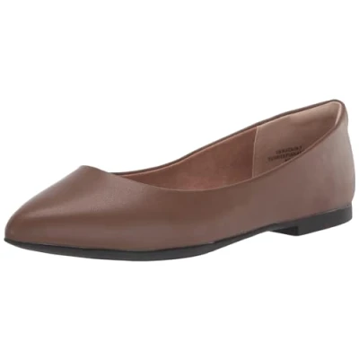 Image de Amazon Essentials Ballerines à Bout Pointu Femme, Chocolat, 43 EU Large