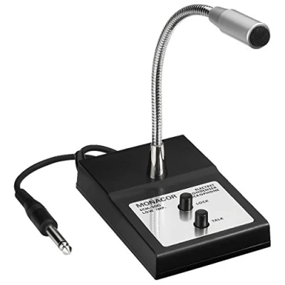 Image de Microphone de bureau à électret ECM 200 Monacor