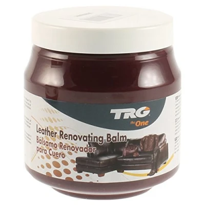 Image de TRG The One Leather Renovating Balm, crème à base de cire, nettoie et nourrit le cuir, Rouge (Bordeaux), 300 ml