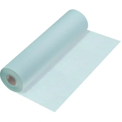 Image de 100%Mosel Chemin de Table en Non tissé, Bleu Clair (30 cm x 25 m), Nappe décorative pour Anniversaires Mariages et des Occasions spéciales