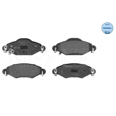 Image de MEYLE 025 233 4017/W Jeu de plaquettes frein ORIGINAL Quality Essieu avant avec indicateur d&#039;usure tôle anti bruit TOYOTA: Yaris II 3/5 portes