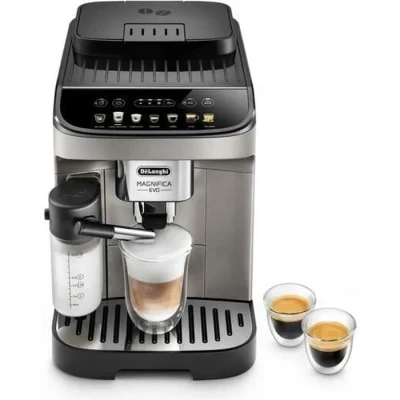 Image de De&#039;Longhi Magnifica Evo ECAM290.81.TB, Machine à expresso, 1,8 L, Café en grains, moulu, Broyeur intégré, 1450 W, Noir, Titane