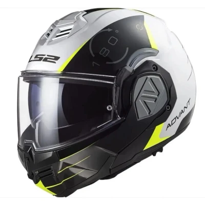 Image de LS2, Casque Moto modulable ADVANT Codex Blanc Noir, XL