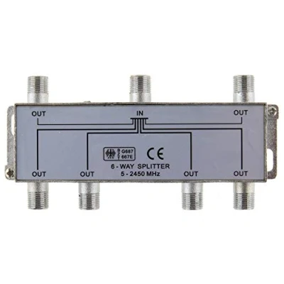 Image de Répartiteur Sat &amp; BK 6 Voies 100 DB blindé HD et Unicable Submersible