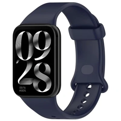 Image de RanTuo Bracelet Compatible avec Xiaomi Smart Band 9 Pro, TPU Souple, Léger, Réglable, Pro.(Bleu Foncé)