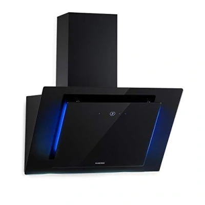 Image de KLARSTEIN Eleonora hotte aspirante, CEE A++, capacité: 426 m3/h, commande tactile, éclairage LED RVB, 60 dB, évacuation ou recirculation d&#039;air, filtre à graisse, 60cm noir