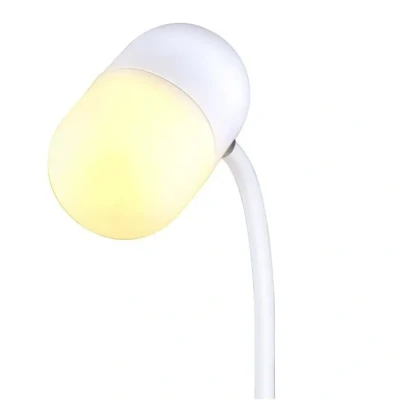 Image de Lampe LED GRUNDIG 3 En 1 Chargeur Sans Fil Haut Parleur Bluetooth Blanc