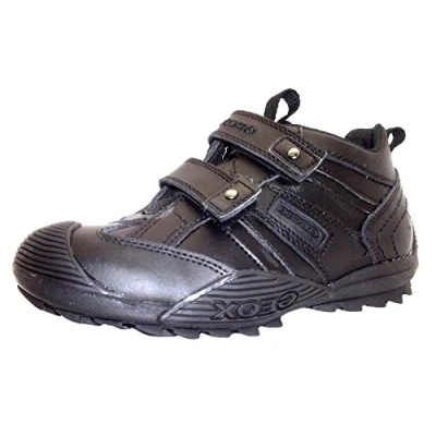 Image de Geox Garçon Jr Savage A School Uniform Shoe, Noir Synthétique, 28 EU