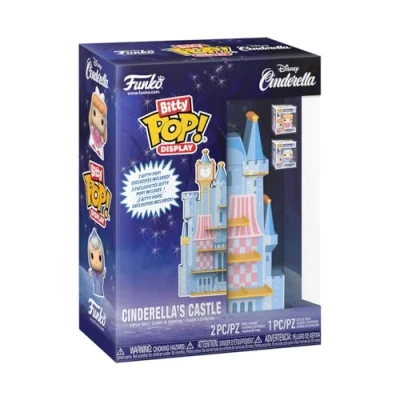 Image de Bitty Pop! Display: Cinderella&#039;s Castle 0.9 inch (2.2 Cm) Collectable Stackable Display Shelf Included Gift Idea Party Bags Stocking
