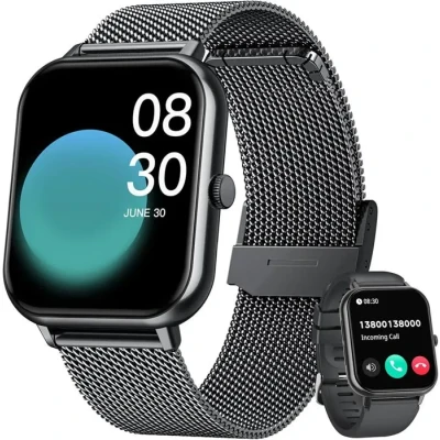 Image de Montre Connectée Homme Fitness Smartwatch: Plein Écran 1.83 Avec Appel Bluetooth 100+ Sport Mod Moniteur De Fréquence Carte