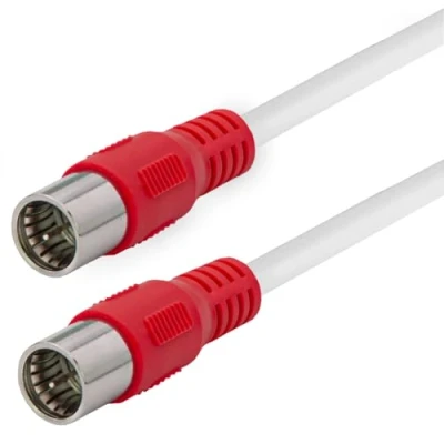 Image de Maxtrack câble d&#039;antenne conforme à la spécification Vodafone FQMS6,0L, VF TS 5001, fiche F rapide, satellite, classe A, coaxial quadruple blindage, pour télévision par câble, Internet