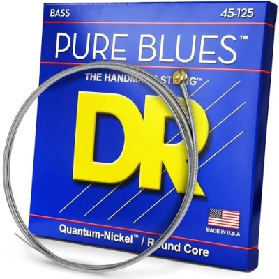Image de DR String PB5 45 Pure Blues Jeu de cordes pour guitare basse