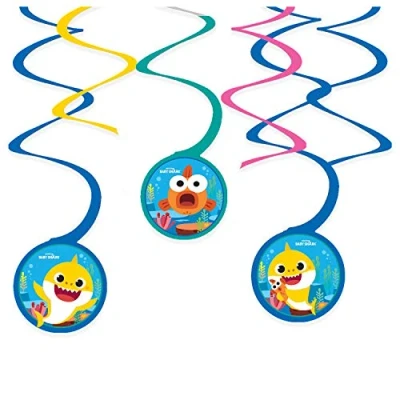 Image de Décoration suspendue Swirl bébé requin 6 morceaux