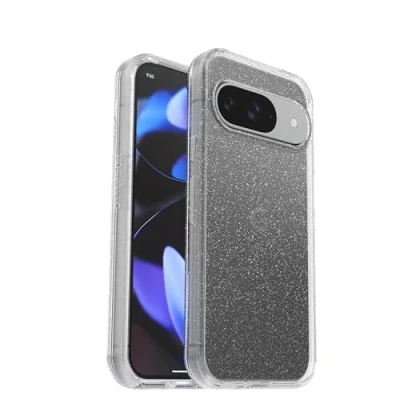 Image de Otterbox Symmetry Clear Coque pour Google Pixel 9 / Pro, Anti Chute, Protection Fine, supporte 3 x Plus de Chutes Que la Norme Militaire, Stardust/Transparent