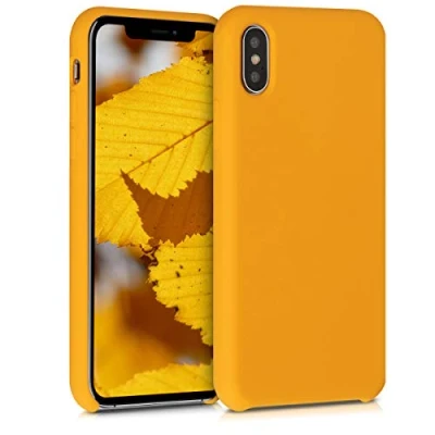 Image de kwmobile Housse Compatible avec Apple iPhone X Coque de téléphone Protection Souple en TPU Silicone Jaune Safran